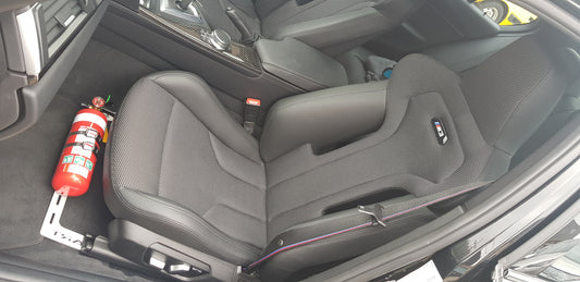 Fire Extinguisher Bracket to suit late model BMW vehicles E90/92,E82/87,F80,F48,F30,F20