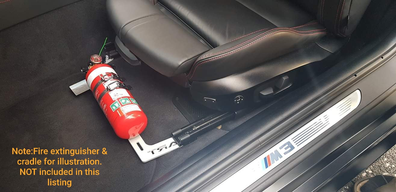 Fire Extinguisher Bracket to suit late model BMW vehicles E90/92,E82/87,F80,F48,F30,F20