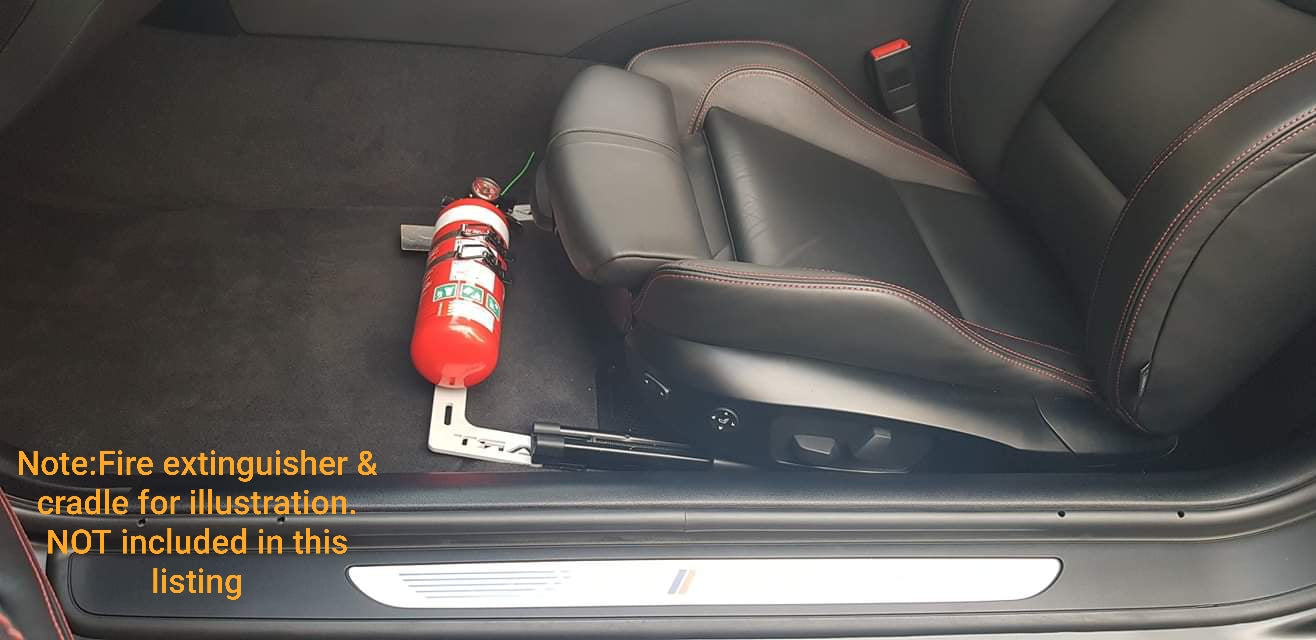 Fire Extinguisher Bracket to suit late model BMW vehicles E90/92,E82/87,F80,F48,F30,F20