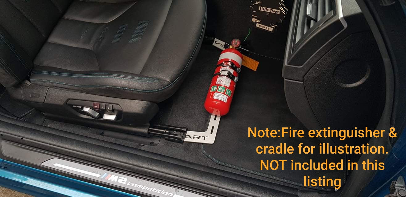 Fire Extinguisher Bracket to suit late model BMW vehicles E90/92,E82/87,F80,F48,F30,F20