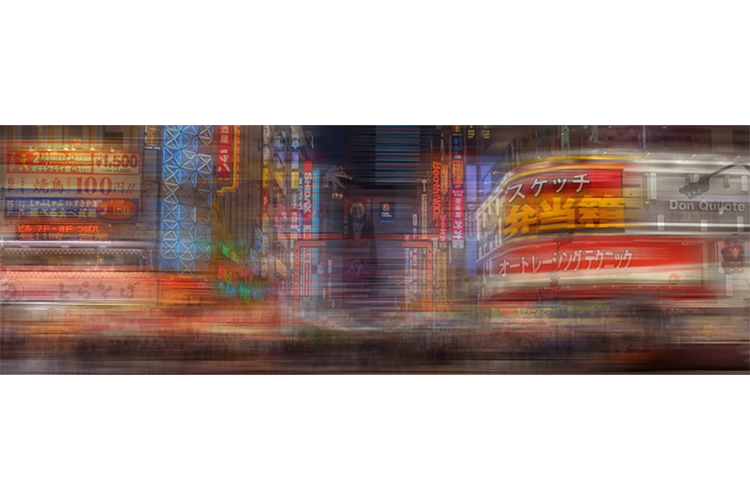 LUNCHBOX Backdrop Shinjuku Tokyo Night Motion