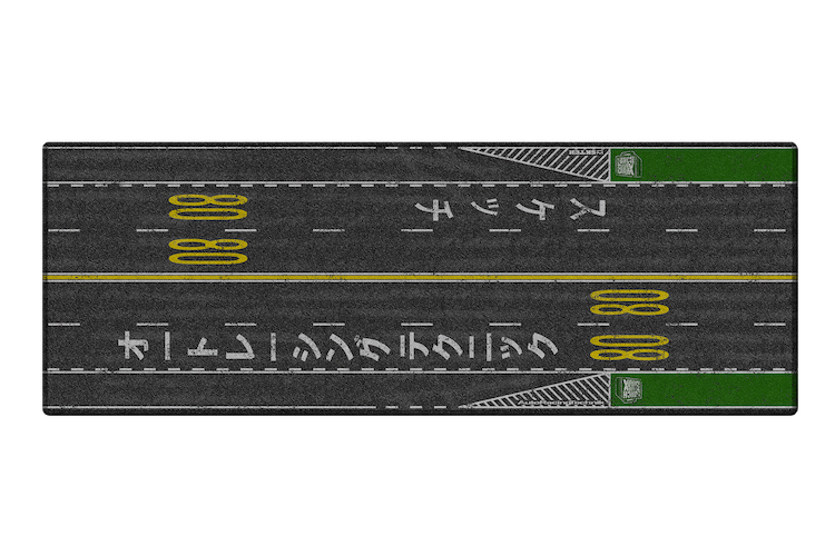 LUNCHBOX Dis-Play Mat 1:64 scale Japan freeway scene