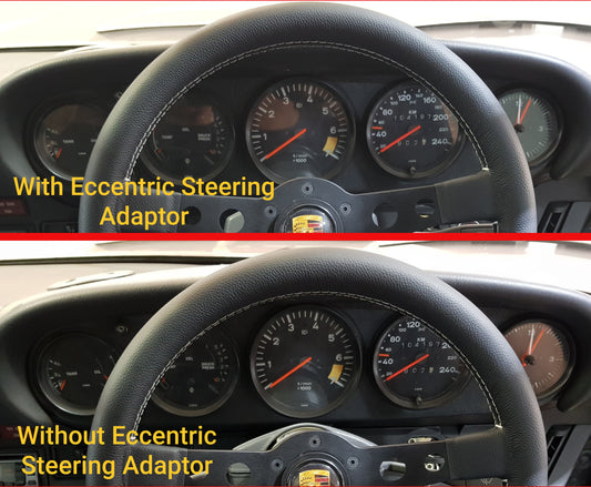 Eccentric steering wheel adaptor spacer offset MOMO/OMP/SPARCO/NRG Aluminium