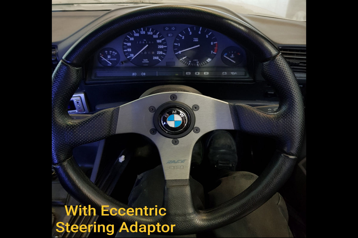 Eccentric steering wheel adaptor spacer offset MOMO/OMP/SPARCO/NRG Aluminium