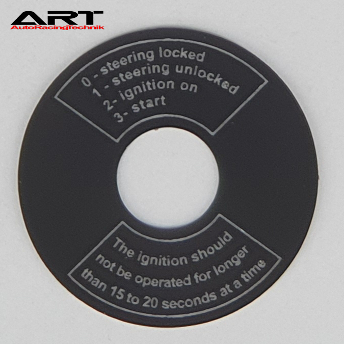 IGNITION SWITCH COVER DECAL - ENGINE START PROCEDURE 911(1974–1998) OEM LOOK