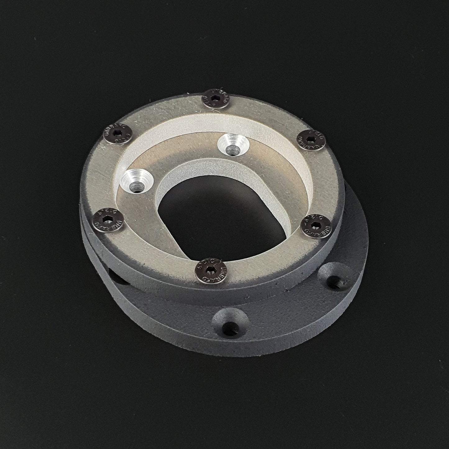 Eccentric steering wheel adaptor spacer offset NARDI/PERSONAL/RAID Aluminium