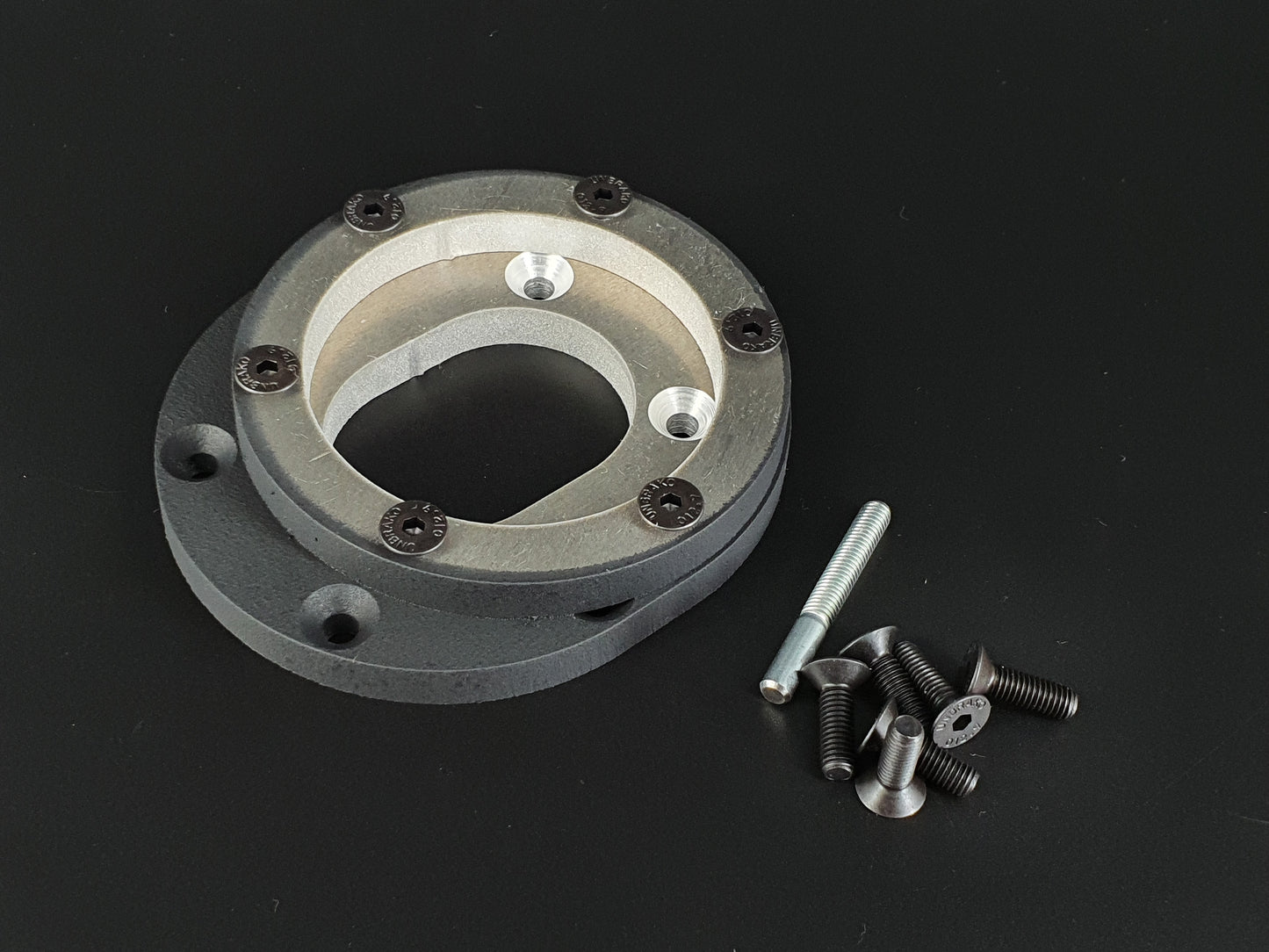 Eccentric steering wheel adaptor spacer offset NARDI/PERSONAL/RAID Aluminium