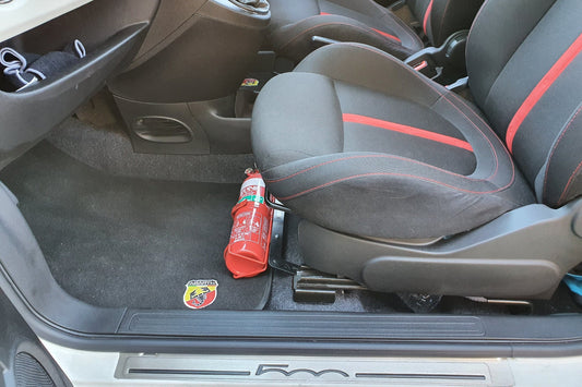 Fire Extinguisher Bracket to suit Abarth 500/595/695 Lightweight Aluminium Alloy