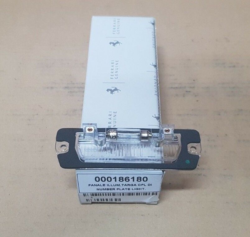GENUINE Ferrari Number Licence Plate Lamp
