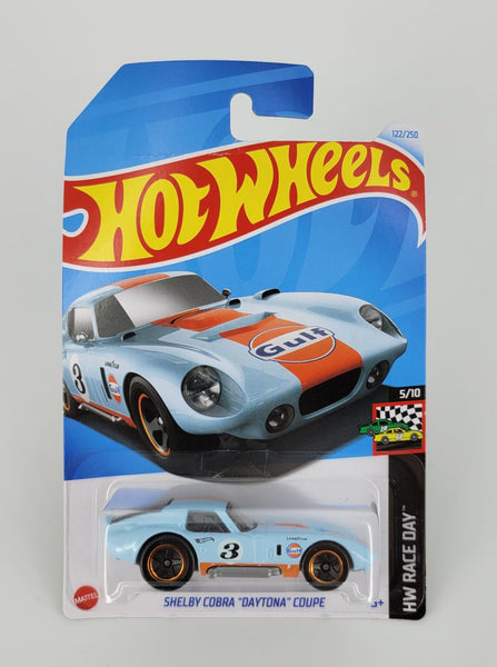 Hot Wheels 1:64 scale diecast model - Shelby Cobra "Daytona" Coupe HW Race Day 2024 New/Sealed/LongCard