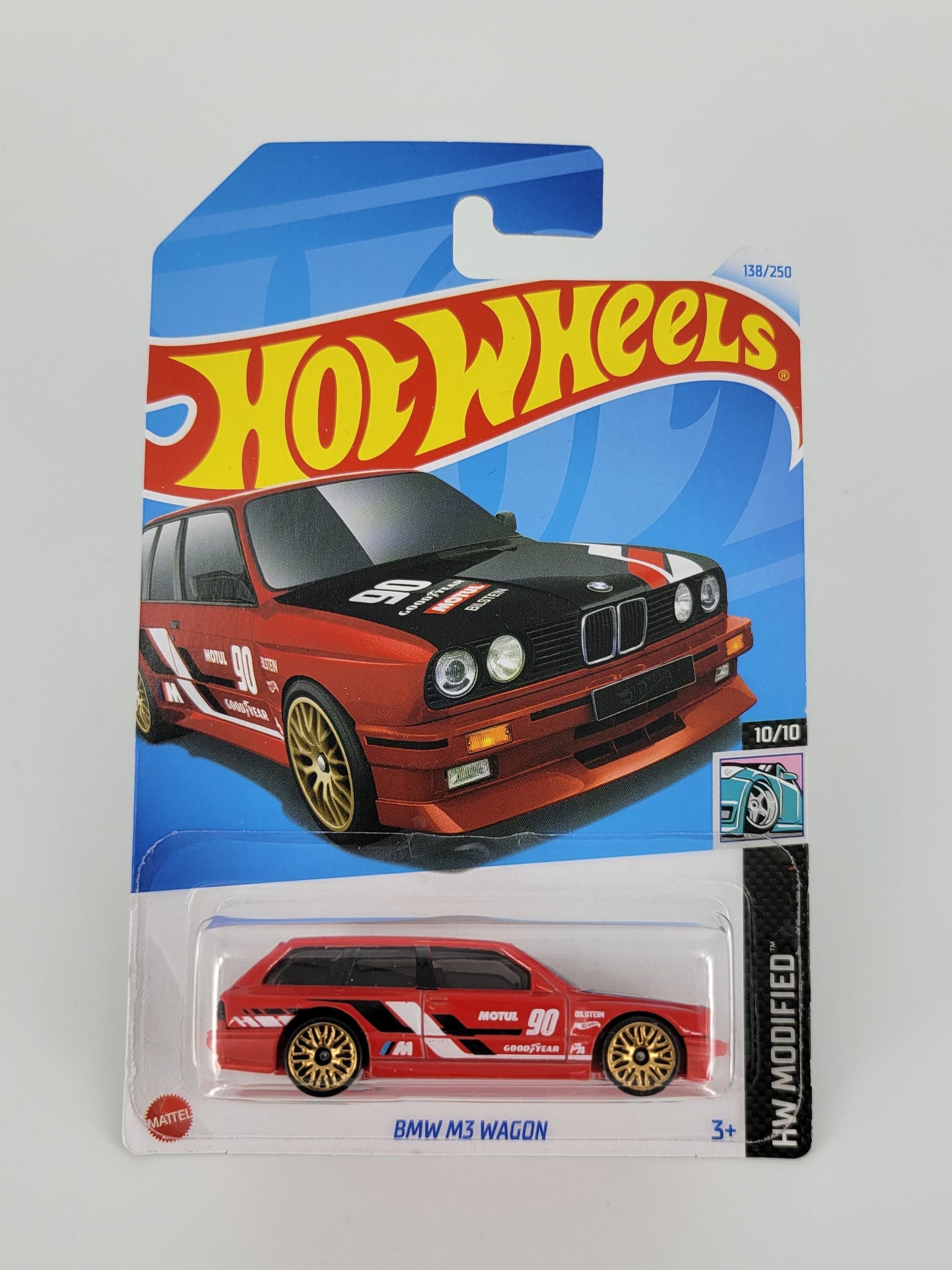 Hot Wheels 1:64 scale diecast model - BMW M3 Red Wagon (E30) HW Modified 2024 New/Sealed/LongCard