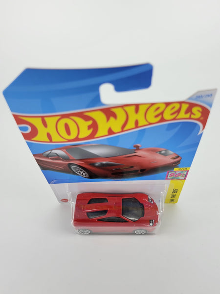 Hot Wheels 1:64 scale diecast model - McLaren F1 Red HW The 90s 2024 New/Sealed/LongCard