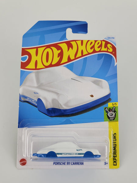 Hot Wheels 1:64 scale diecast model - Porsche 911 Carrera White Experimotors 2024 New/Sealed/LongCard