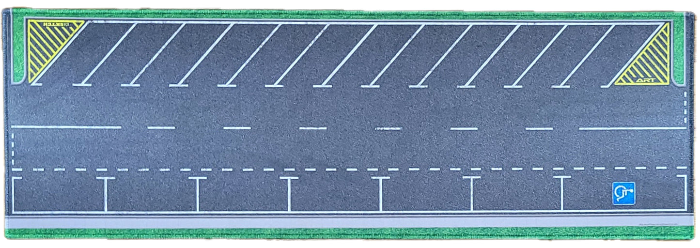 LUNCHBOX Dis-Play Mat 1:64 scale 45deg carpark scene