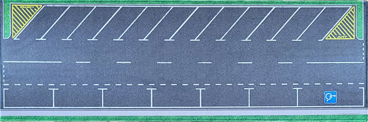 LUNCHBOX Dis-Play Mat 1:64 scale 45deg carpark scene