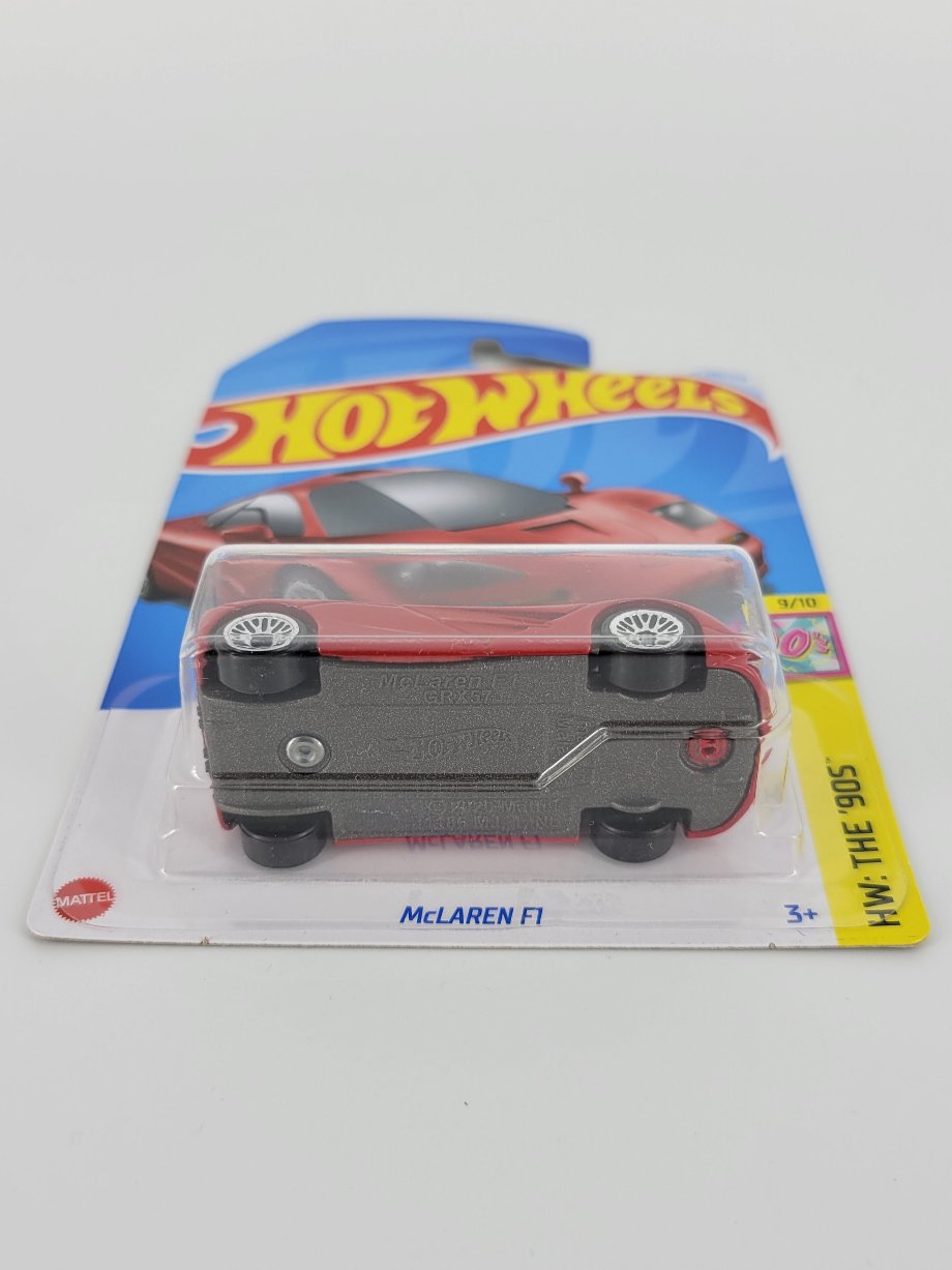 Hot Wheels 1:64 scale diecast model - McLaren F1 Red HW The 90s 2024 New/Sealed/LongCard