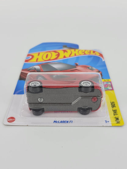 Hot Wheels 1:64 scale diecast model - McLaren F1 Red HW The 90s 2024 New/Sealed/LongCard