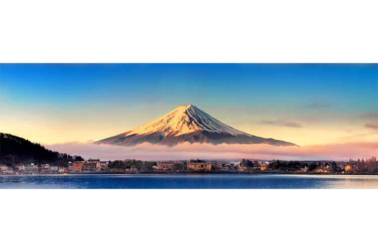 LUNCHBOX Backdrop Mount Fuji Japan