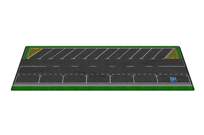 LUNCHBOX Dis-Play Mat 1:64 scale 45deg carpark scene