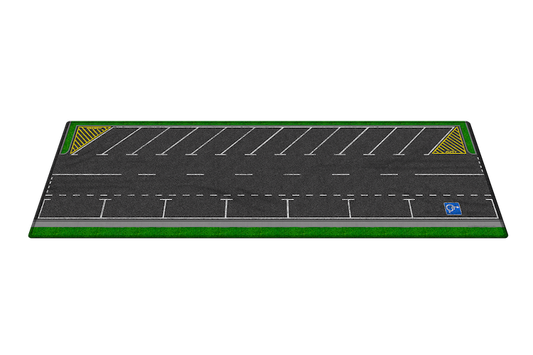 LUNCHBOX Dis-Play Mat 1:64 scale 45deg carpark scene