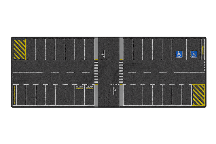 LUNCHBOX Dis-Play Mat 1:64 scale Open carpark scene