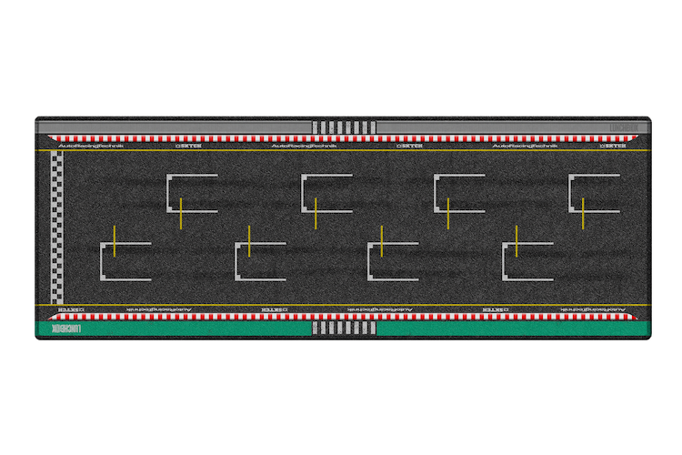LUNCHBOX Dis-Play Mat 1:64 scale Racetrack grid scene