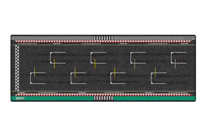 LUNCHBOX Dis-Play Mat 1:64 scale Racetrack grid scene