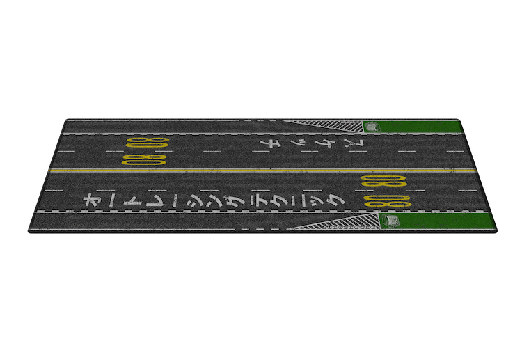 LUNCHBOX Dis-Play Mat 1:64 scale Japan freeway scene