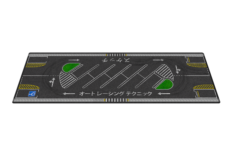 LUNCHBOX Dis-Play Mat 1:64 scale Japan carpark scene