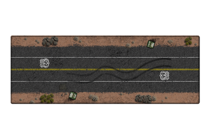LUNCHBOX Dis-Play Mat 1:64 scale Route 66 freeway scene