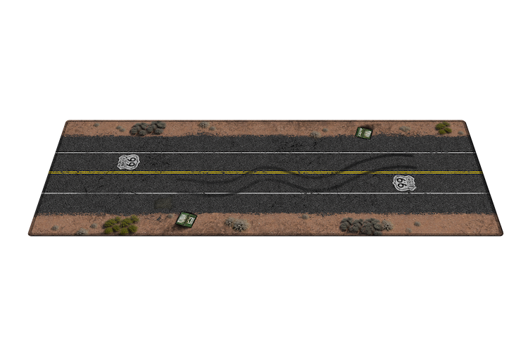 LUNCHBOX Dis-Play Mat 1:64 scale Route 66 freeway scene