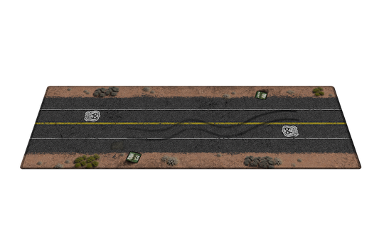 LUNCHBOX Dis-Play Mat 1:64 scale Route 66 freeway scene
