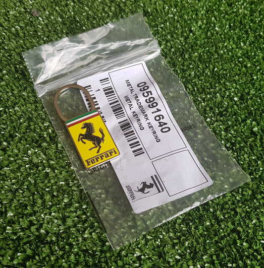 Genuine Ferrari Metal Keyring P/N 95991640
