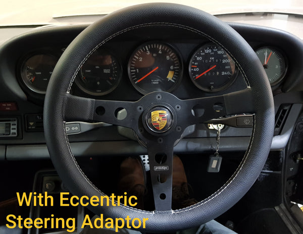 Eccentric steering wheel adaptor spacer offset MOMO/OMP/SPARCO/NRG Aluminium