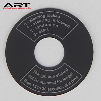 IGNITION SWITCH COVER DECAL - ENGINE START PROCEDURE 911(1974–1998) OEM LOOK