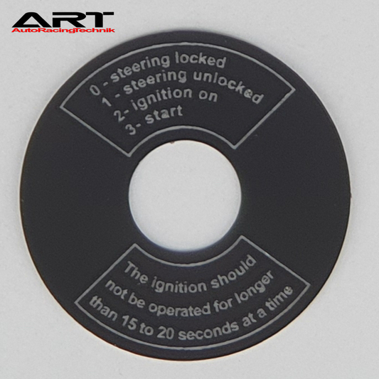 IGNITION SWITCH COVER DECAL - ENGINE START PROCEDURE 911(1974–1998) OEM LOOK