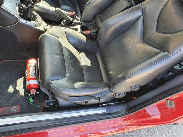 Fire Extinguisher Bracket to suit Alfa Romeo GT / 147 (Type 937) Lightweight Aluminium Alloy
