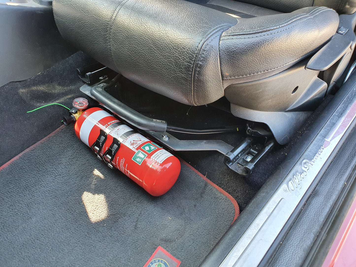 Fire Extinguisher Bracket to suit Alfa Romeo GT / 147 (Type 937) Lightweight Aluminium Alloy