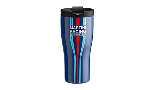 Porsche Martini Racing Travel Mug Thermal Insulating Cup Stainless Steel Blue