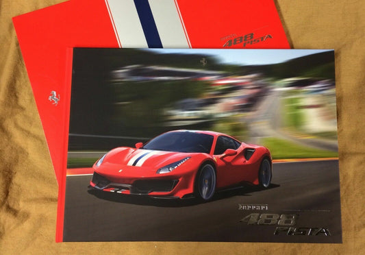 FERRARI 488 PISTA Hardcover Brochure GENUINE