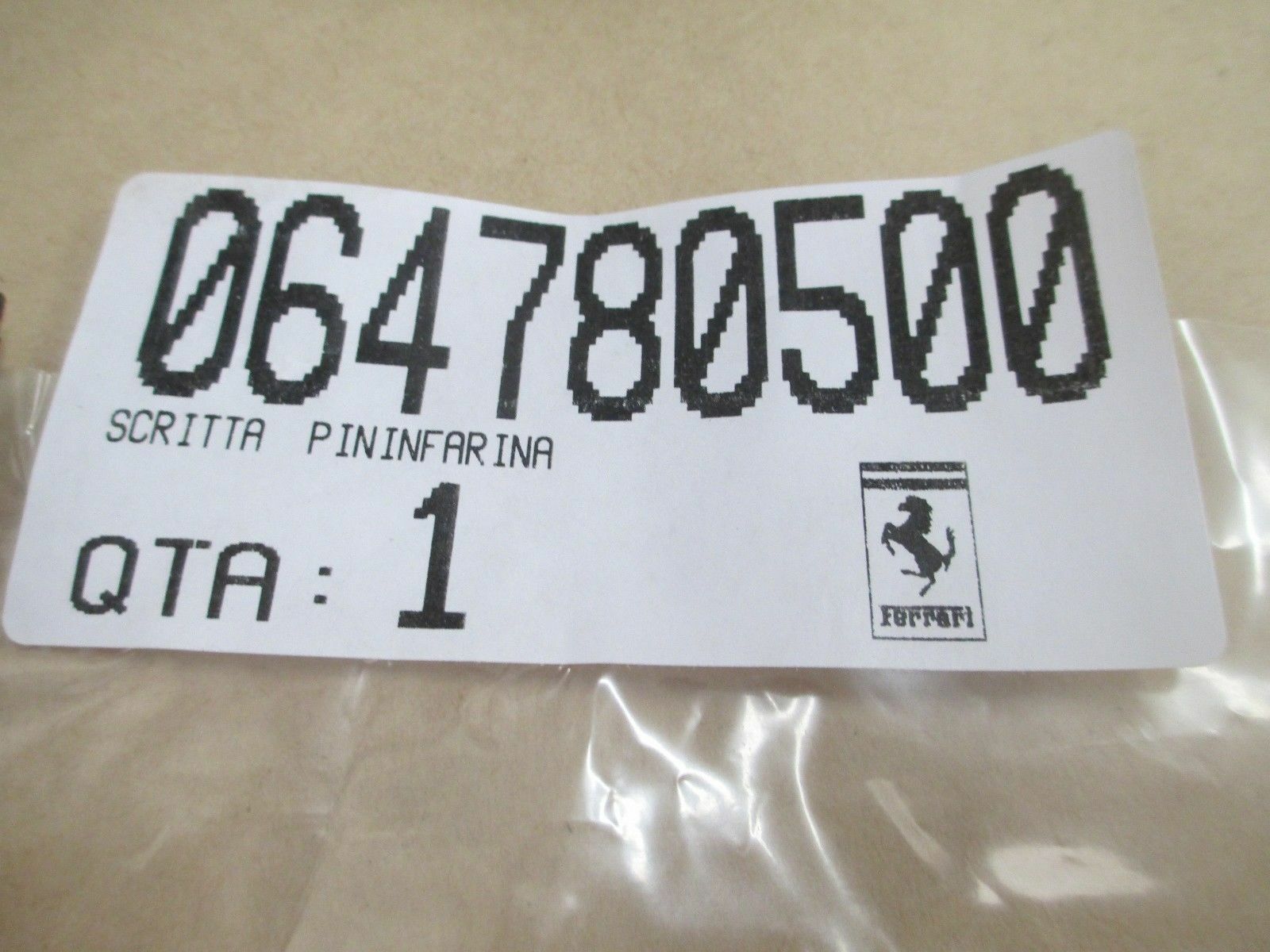 Ferrari Emblem 35mm Crossed Flags Pininfarina Ornament – Fits 512 430 360 550 575 355 – Genuine Ferrari