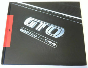 FERRARI 599 GTO hardcover brochure limited catalogue